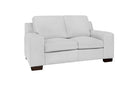 Bailey Loveseat - Top Grain Leather Silver Grey