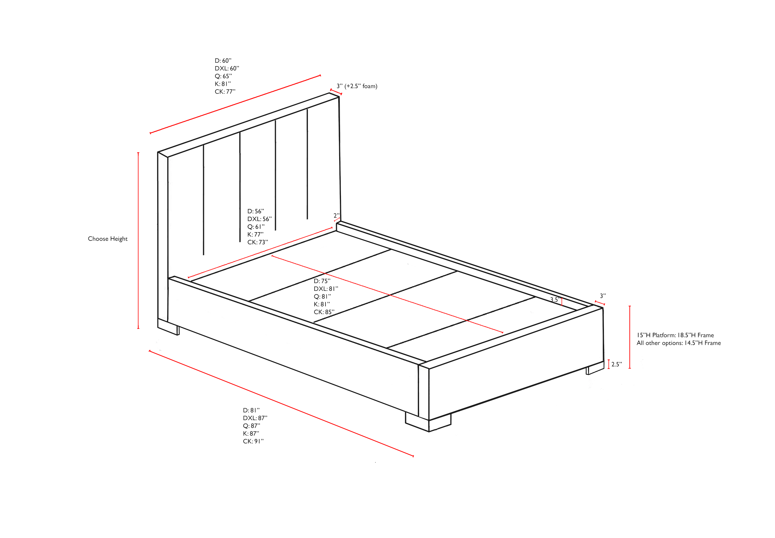 Celine Platform Bed (Custom)