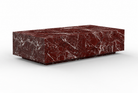 Monolith Coffee Table - Red Marble