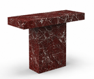 Monolith Console Table - Red Marble