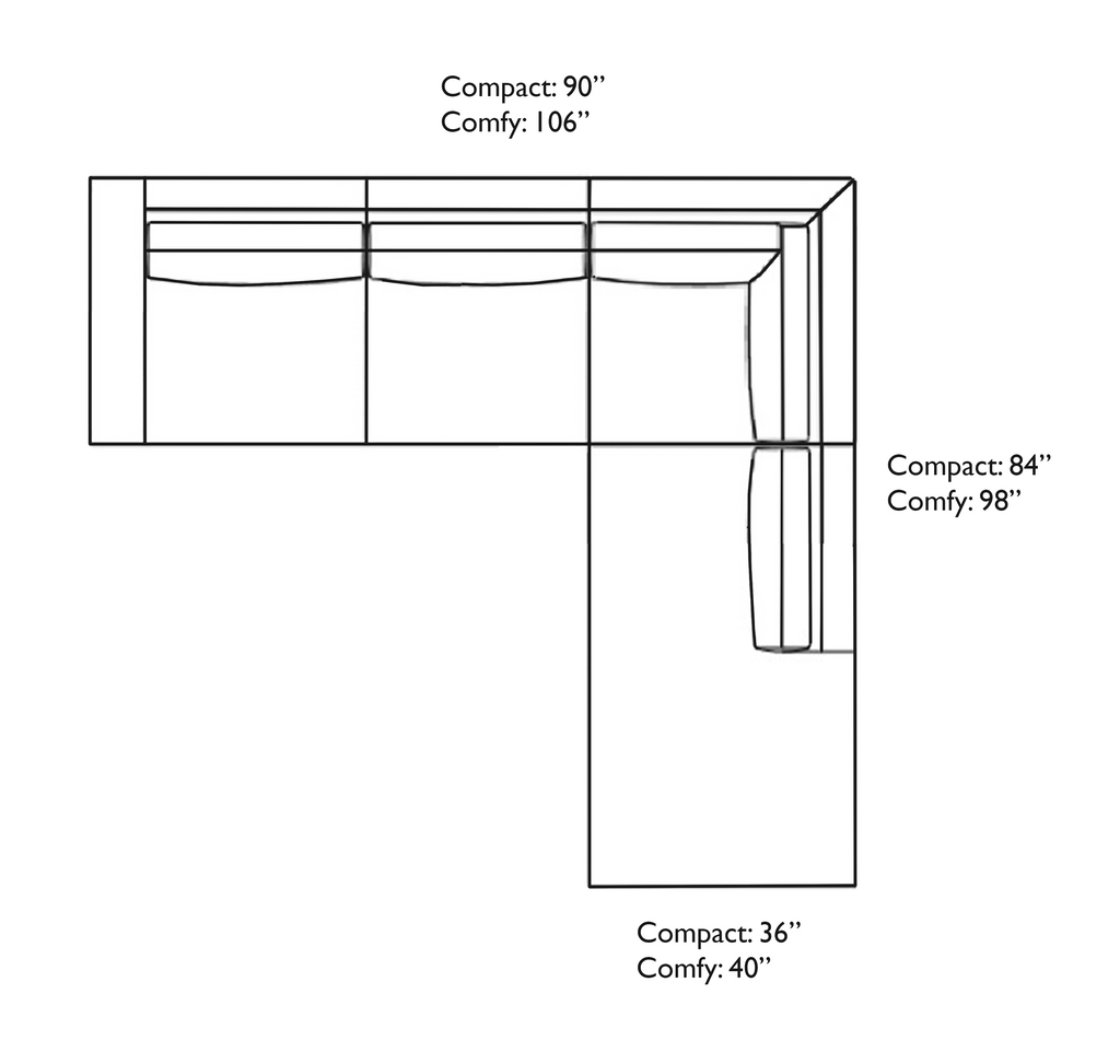 Stanton II Corner Chaise Sectional (Custom)