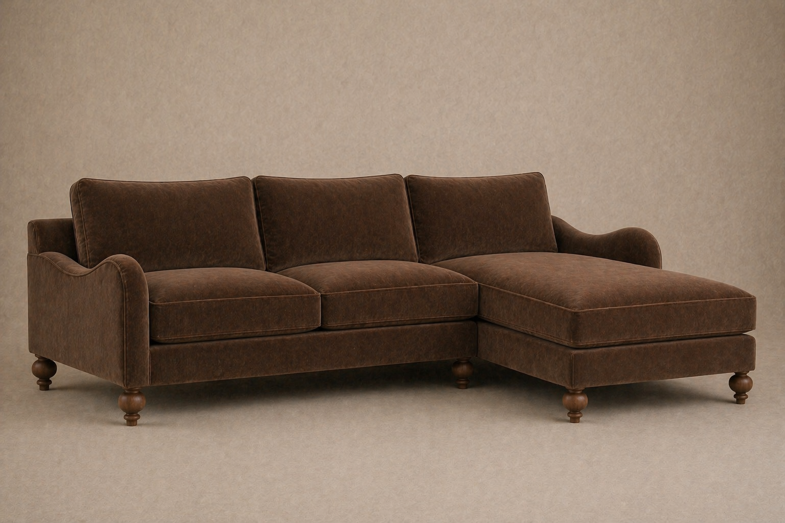 Windermere Arm Chaise Sectional (Custom) LHF Loveseat & RHF Arm Chaise