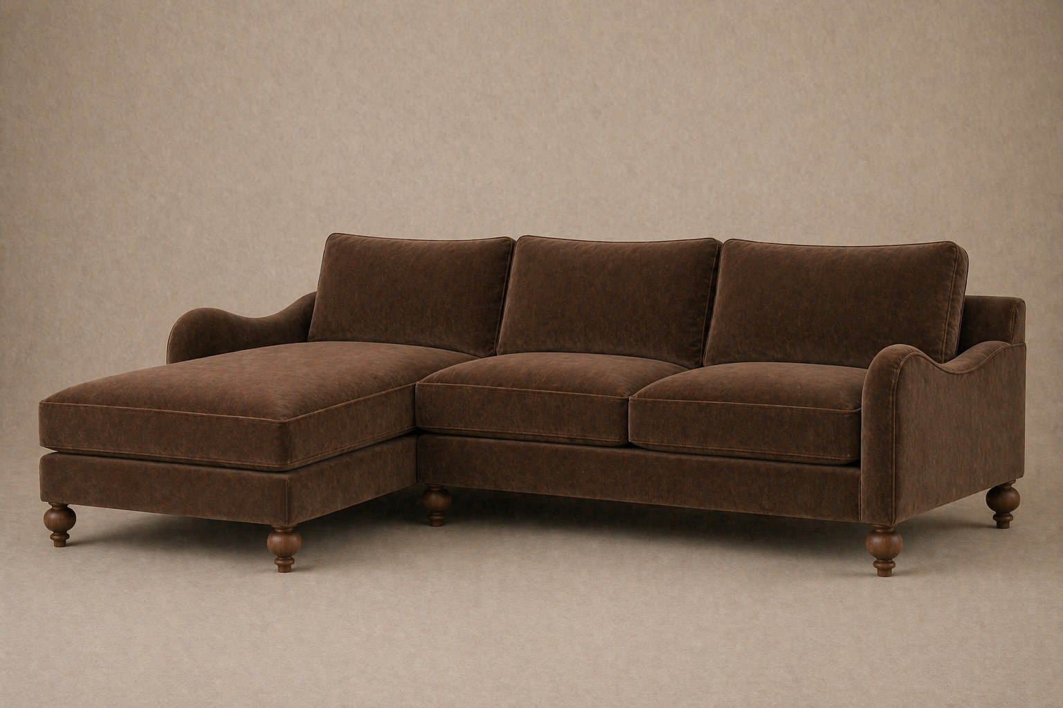 Windermere Arm Chaise Sectional (Custom) LHF Arm Chaise & RHF Loveseat