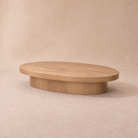 Oval Coffee Table White Oak