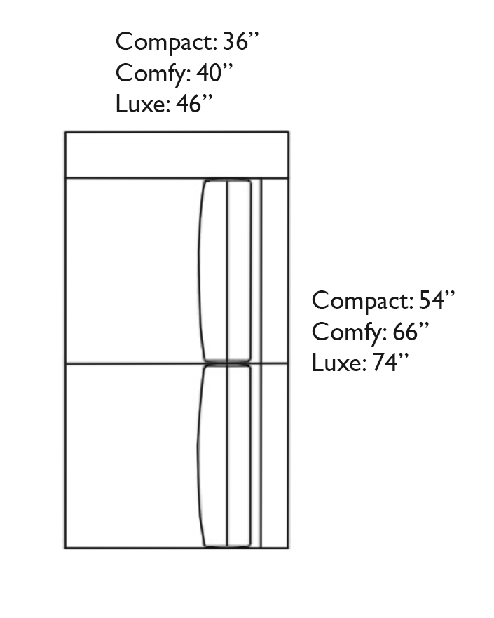 Stanton II One-Arm Loveseat (Custom)