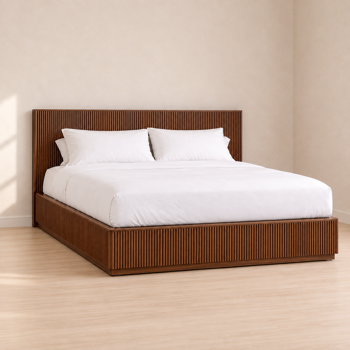 Lotus Platform Bed - Wooden (Custom)