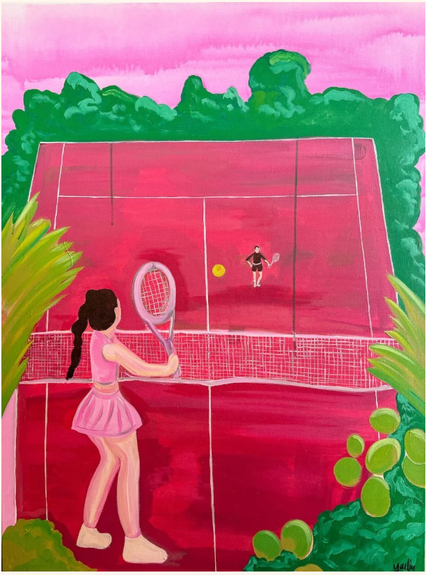 “Game, Set” | 2025 | 36” x 48” | Acrylic on Canvas