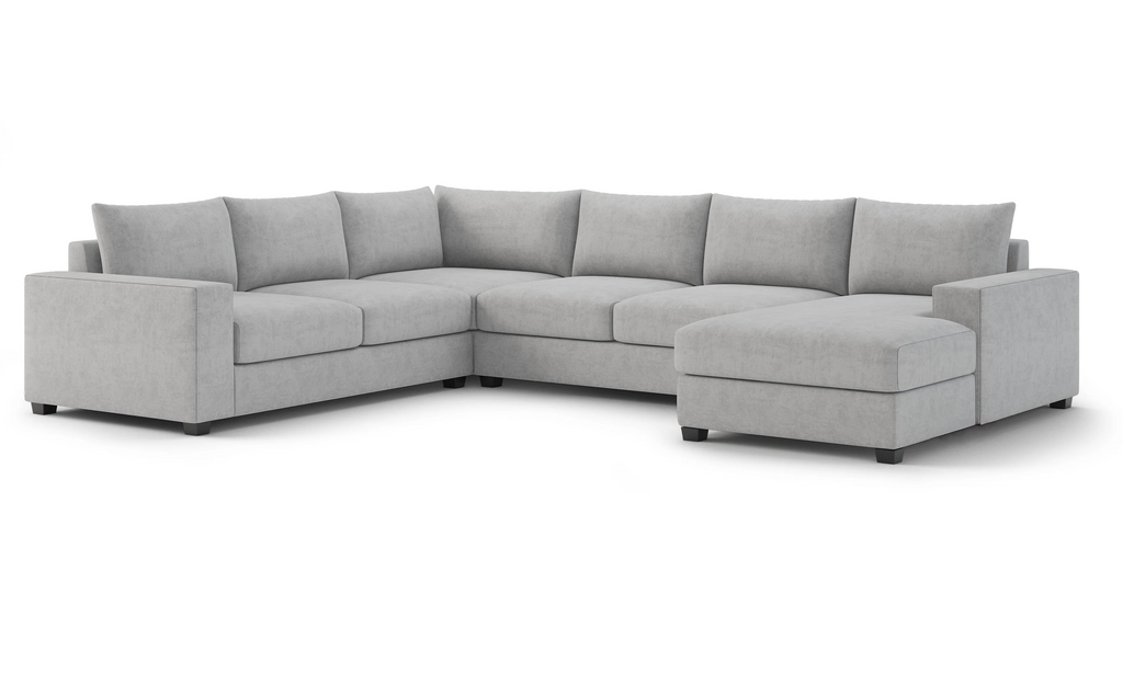 Stanton XL Sectional (Custom) 🇨🇦 40" Comfy Depth RHF Arm Chaise #MWS Options 1