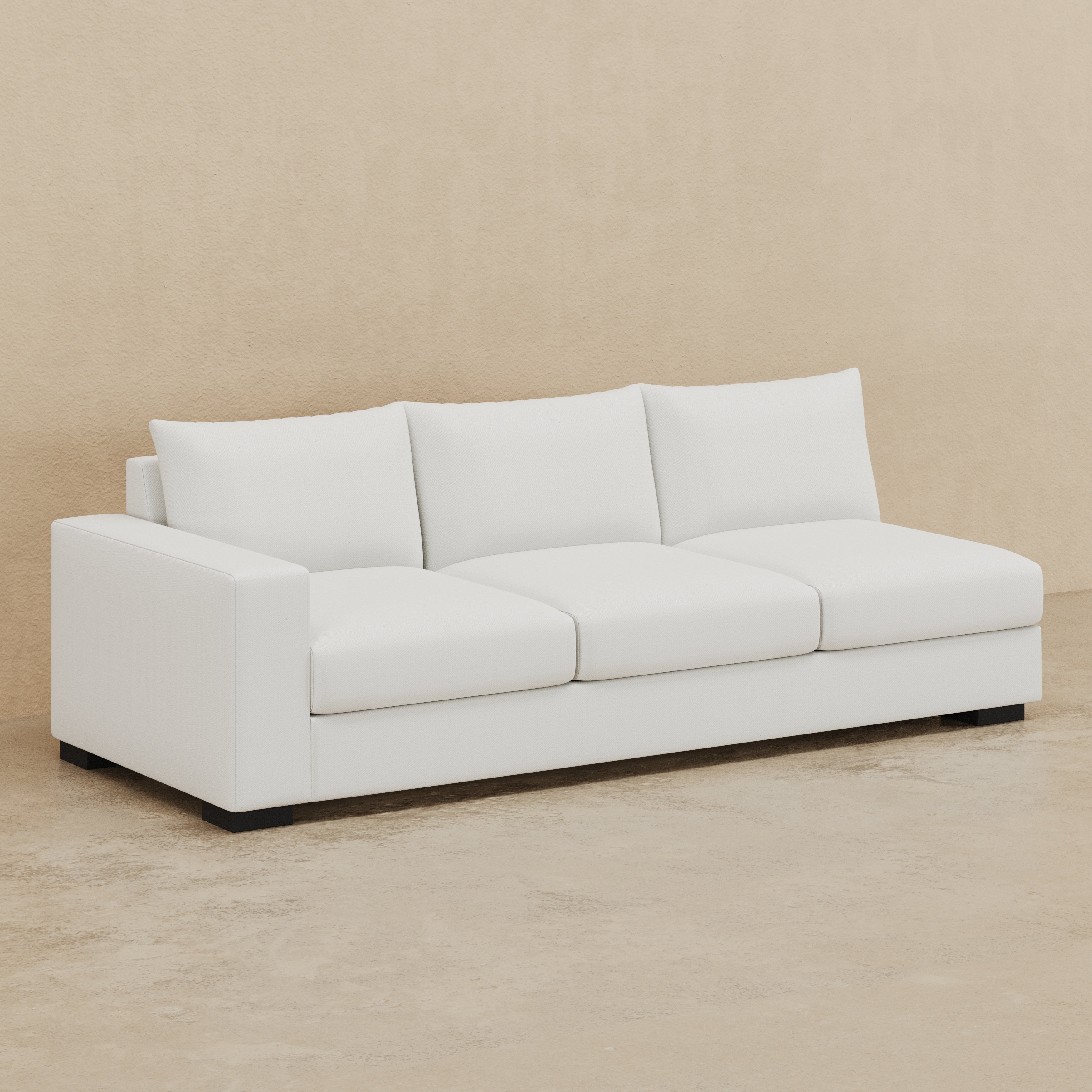 Stanton II One-Arm Sofa (Custom) 40" Comfy Depth LHF Arm #MWS Options 3