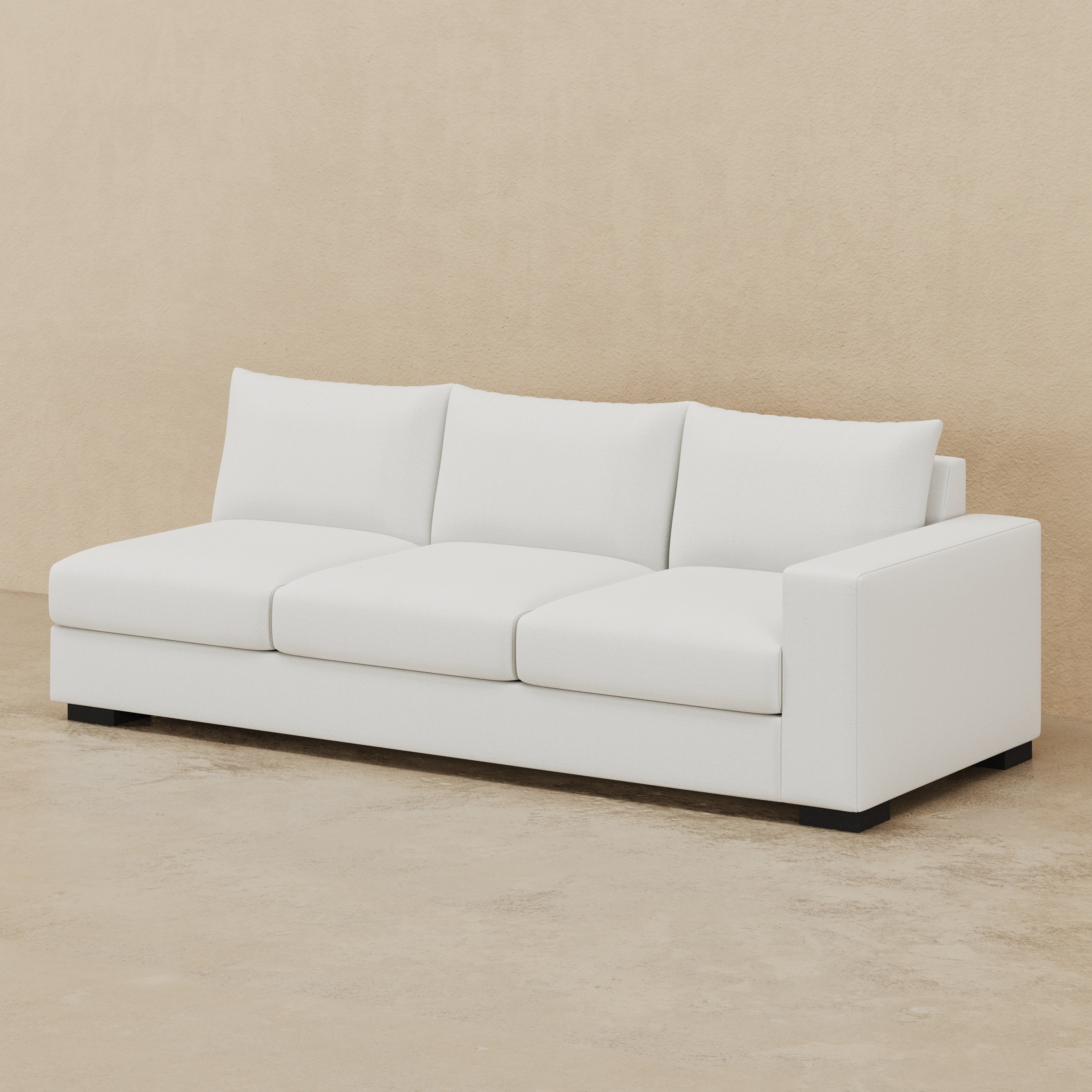 Stanton II One-Arm Sofa (Custom) 40" Comfy Depth RHF Arm #MWS Options 4