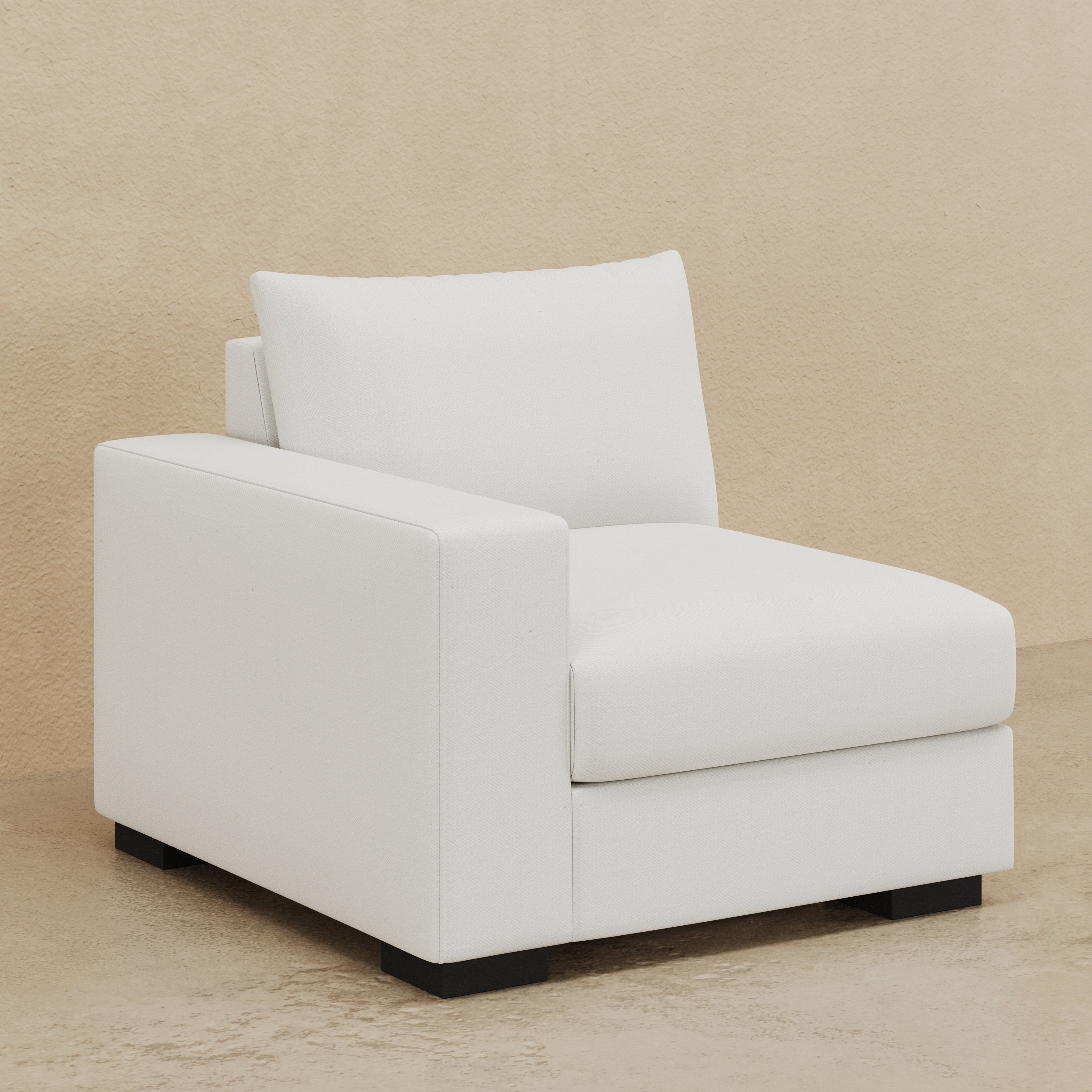 Stanton II One-Arm Chair (Custom) 40" Comfy Depth LHF Arm #MWS Options 3