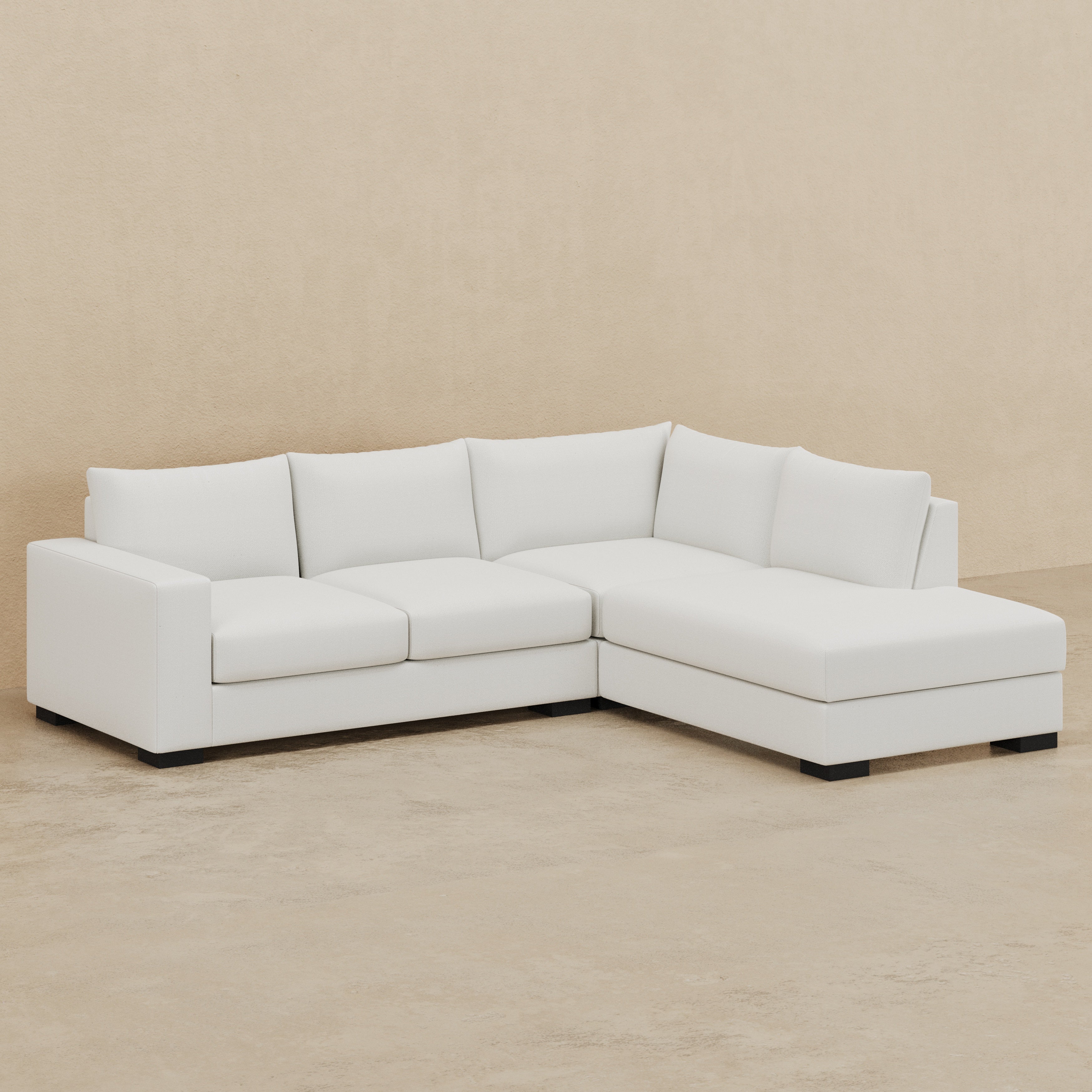 Stanton II Corner Chaise Sectional (Custom) 40" Comfy Depth RHF Corner Chaise #MWS Options 3
