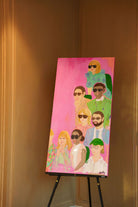 “Rallying Eyes” | 2025 | 24” x 48” | Acrylic on Canvas with Resin Finish