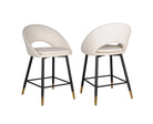 Mila Counter Stool (Set of 2) White