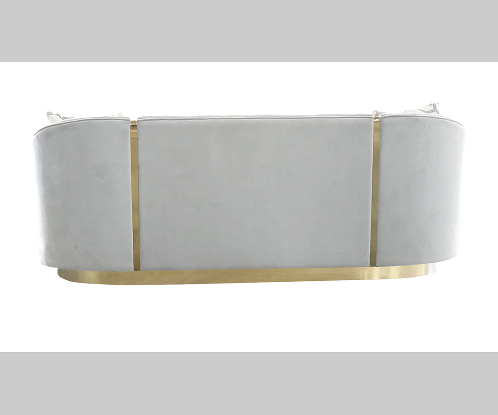Penelope Sofa - Grey/Gold