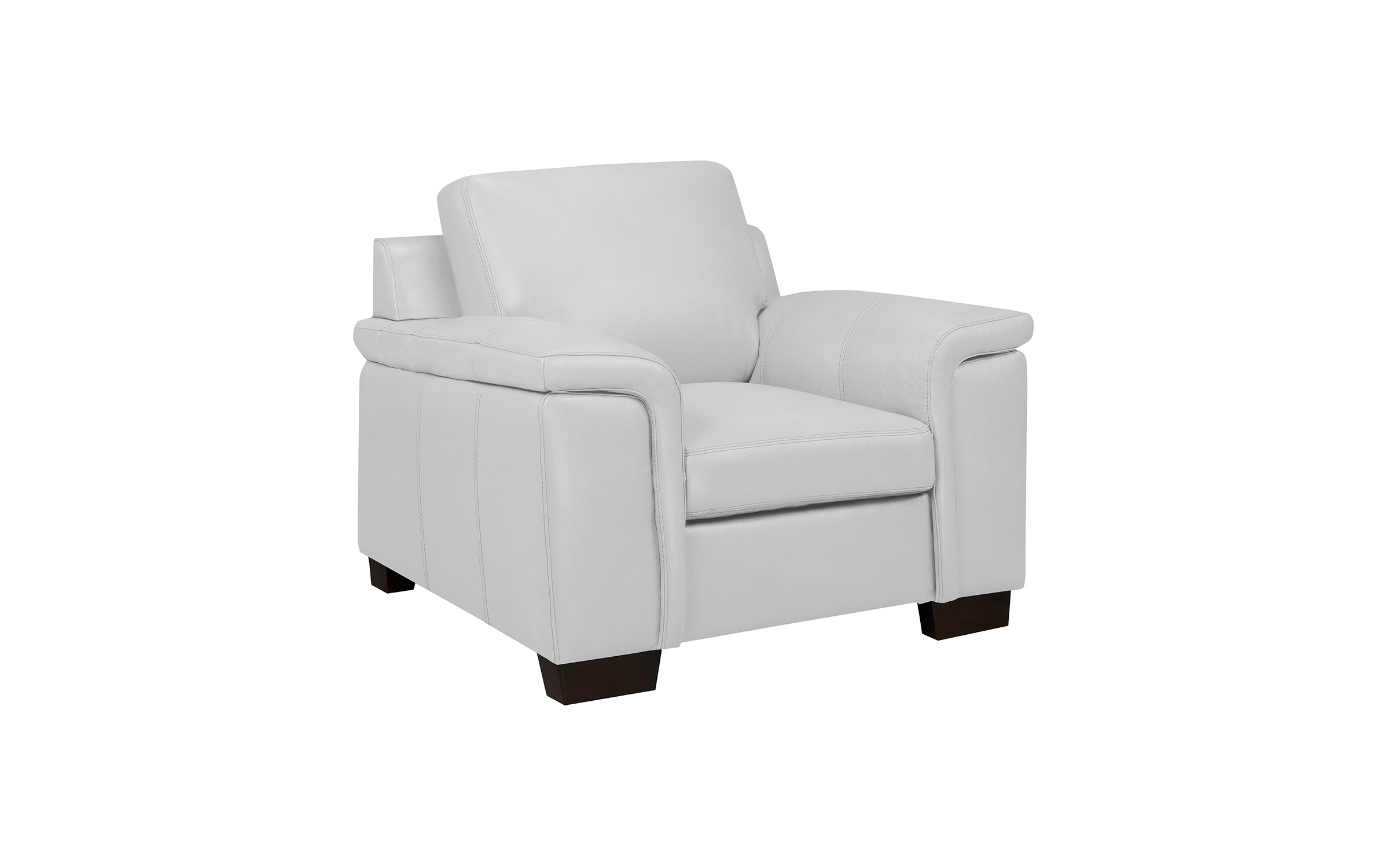 Signature Chair - Top Grain Leather Silver Grey