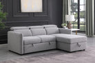 Ellis Sectional Sleeper Bed - Grey Right-Hand Facing Chaise