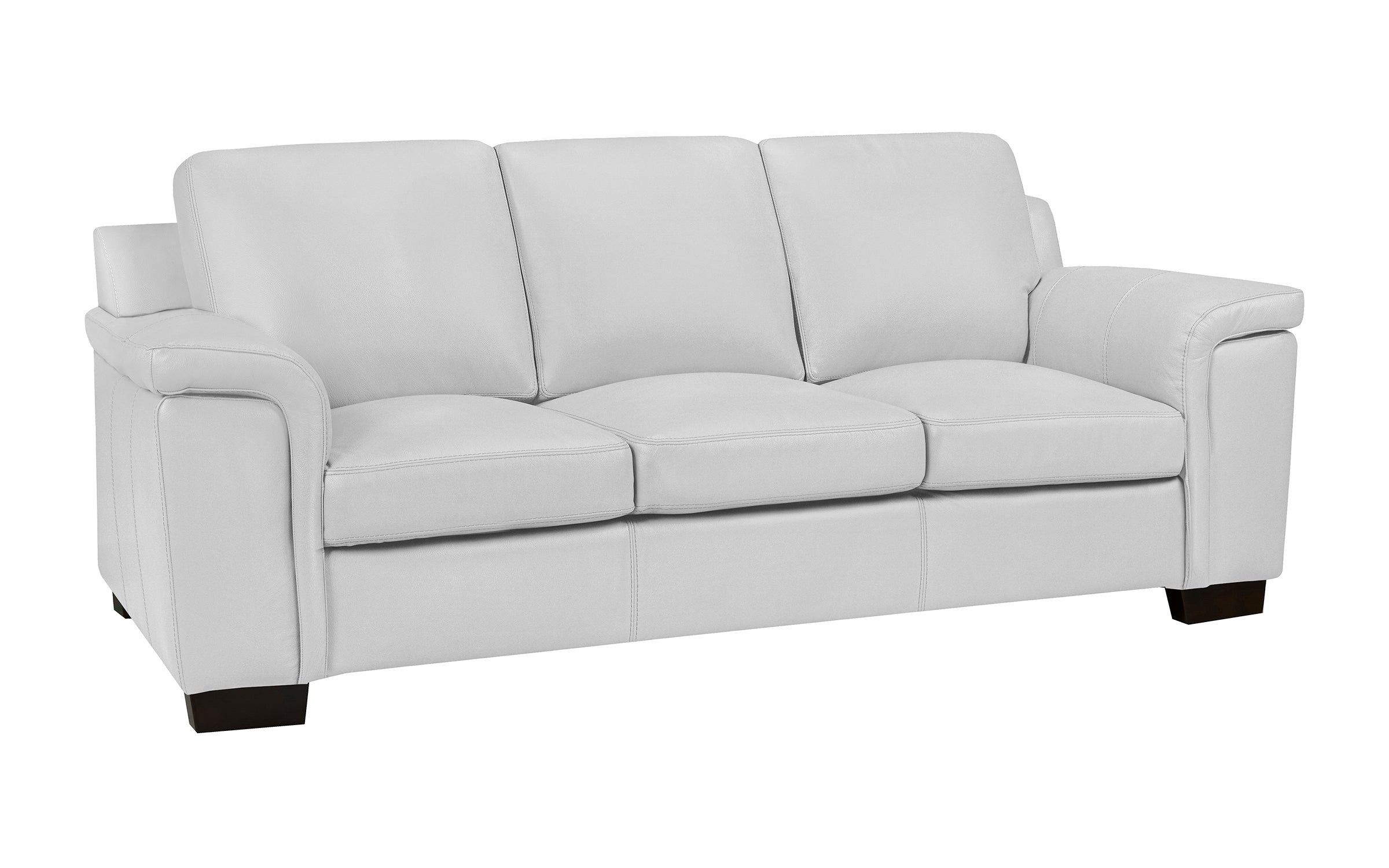 Signature Sofa - Top Grain Leather Silver Grey