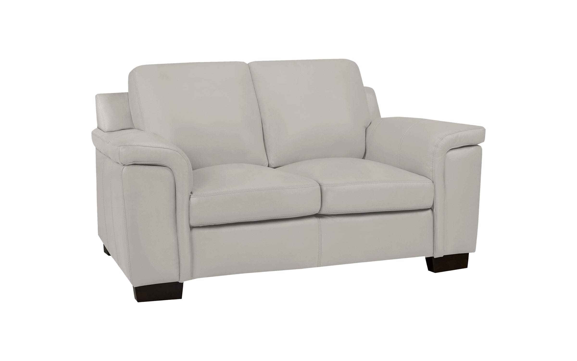 Signature Loveseat - Top Grain Leather Cloud Grey