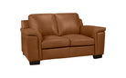 Signature Loveseat - Top Grain Leather Saddle
