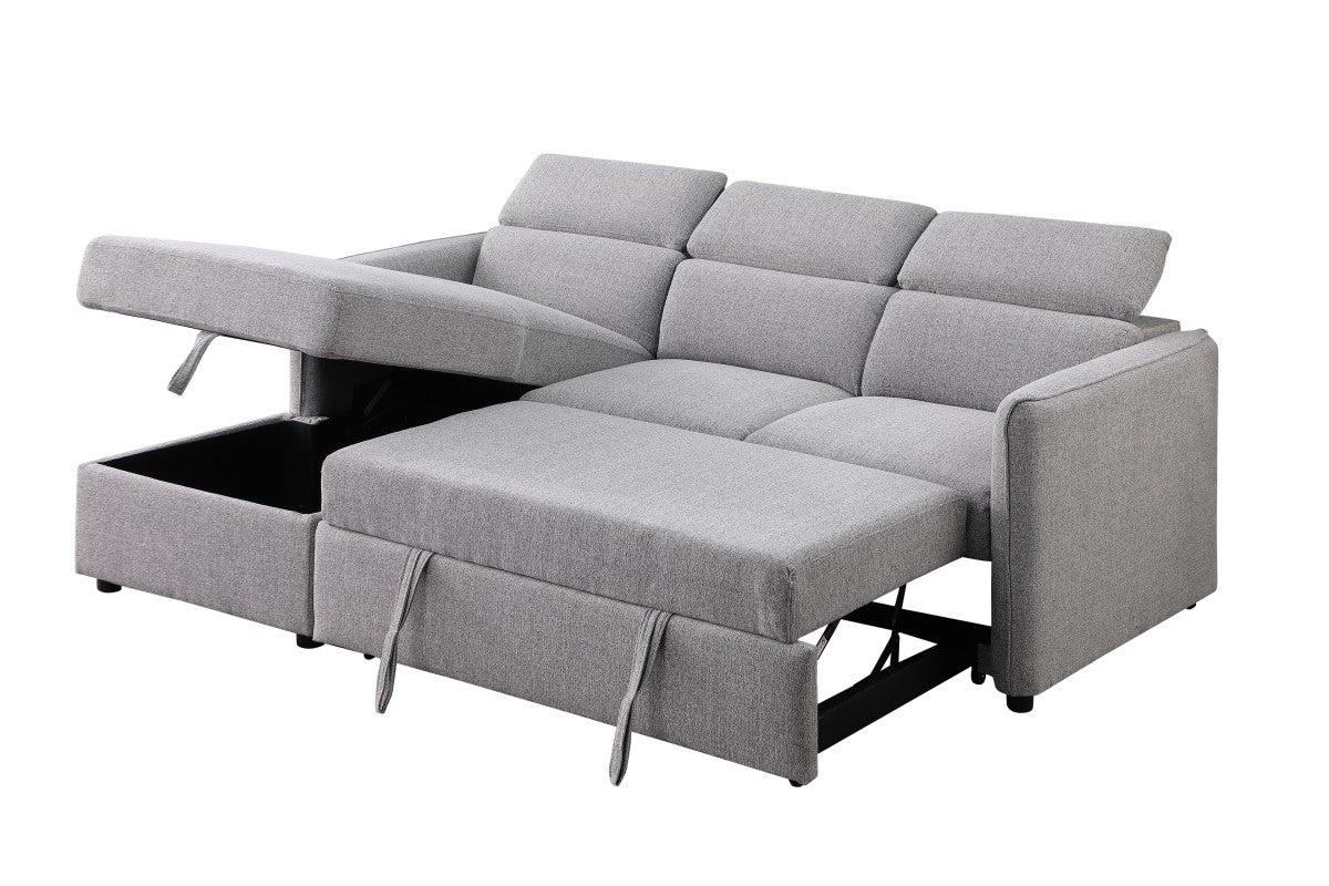 Ellis Sectional Sleeper Bed - Grey