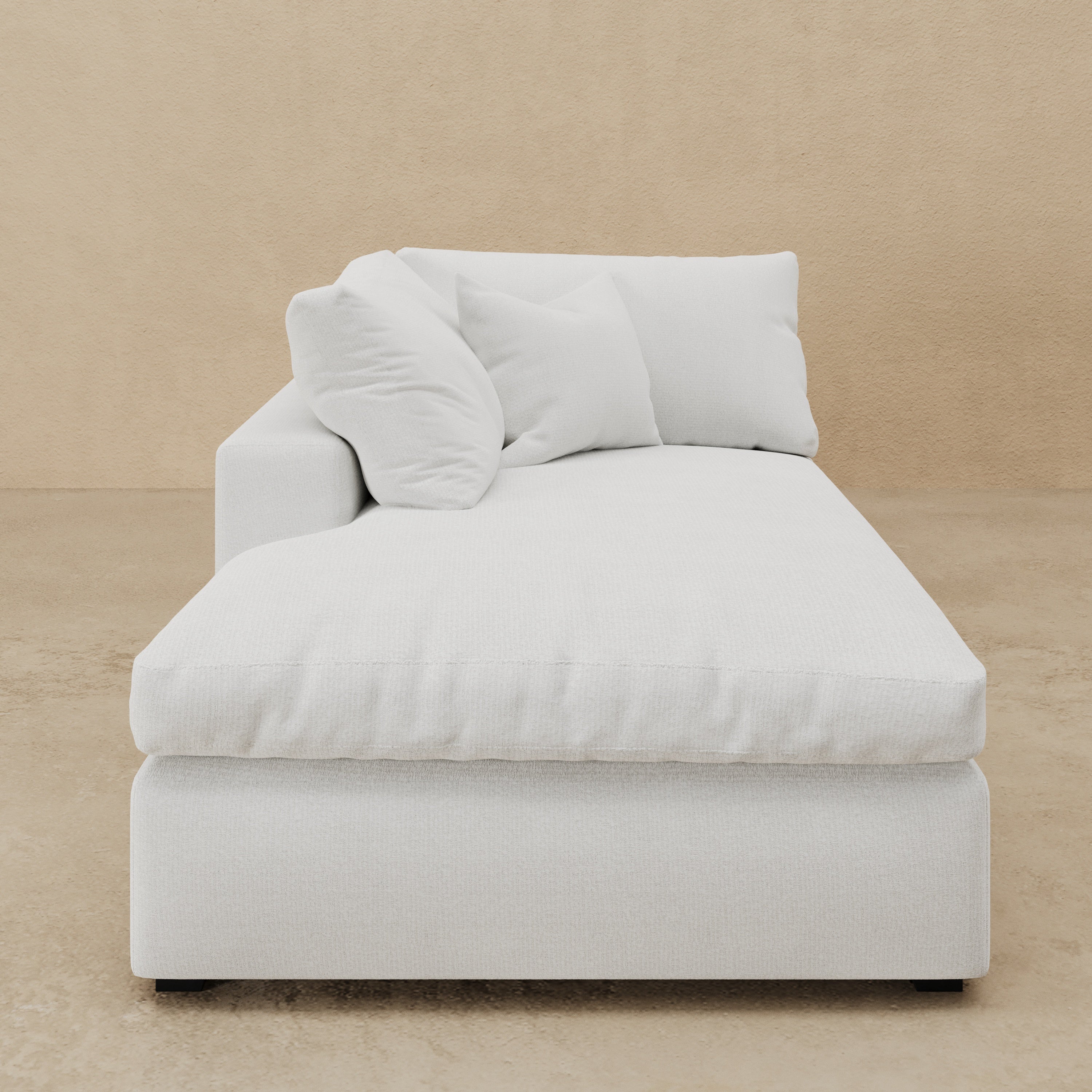 Nimbus Chaise (Custom) LHF Chaise #MWS Options 1 Down Alternative (Micro Gel)