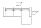 Isla Arm Chaise Sectional (Custom)