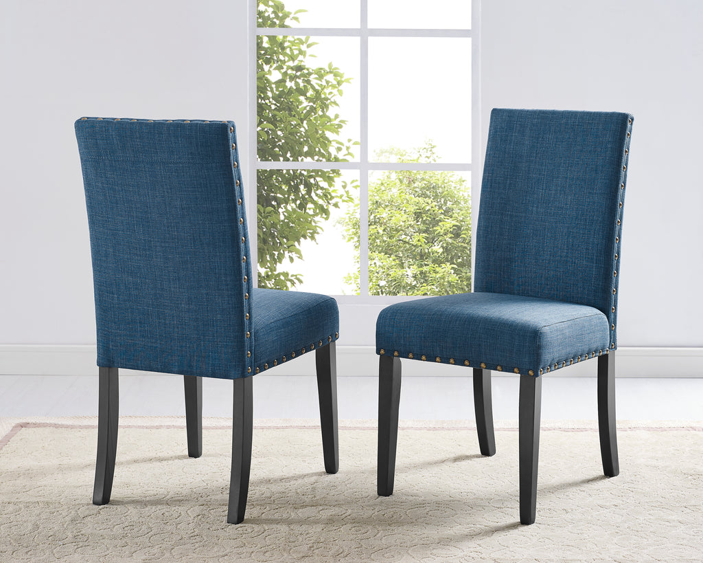 Avery Side Chairs (Set of 2) - Blue | Candace and Basil Furniture