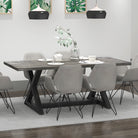 Zax 78" Dining Table - Distressed Grey