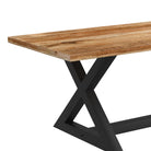 Zax-Dining Table-Natural/Black