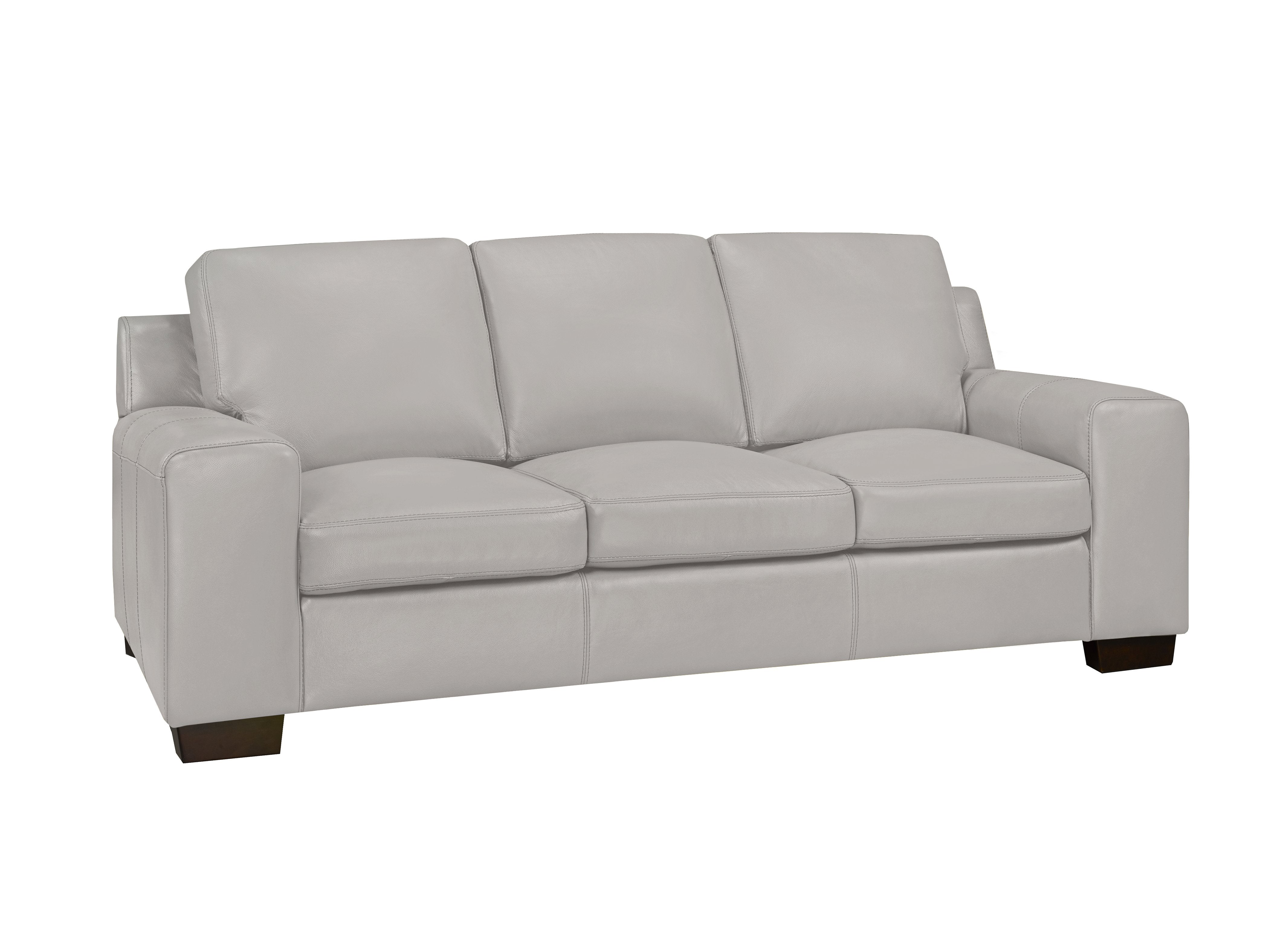 Bailey Sofa - Top Grain Leather Cloud Grey