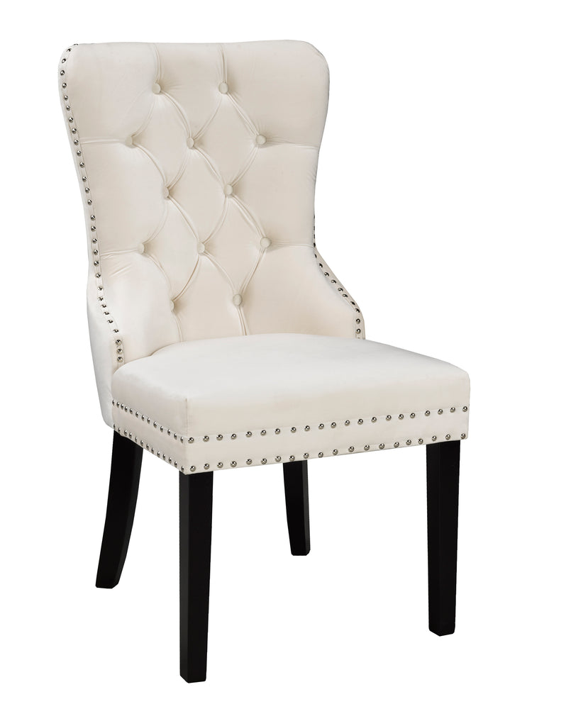 Verona Dining Chair - Cream Velvet | Candace and Basil Furniture