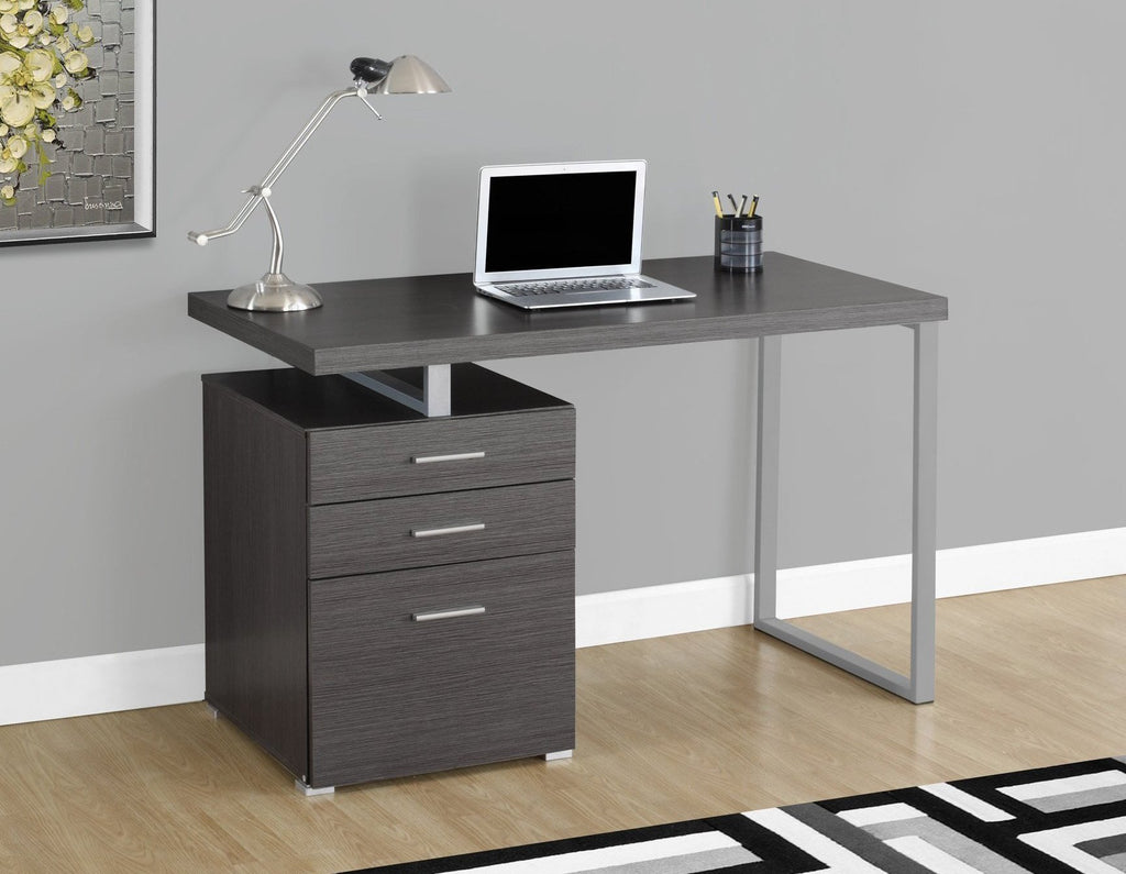 Candace & Basil 48"L Computer Desk - Grey