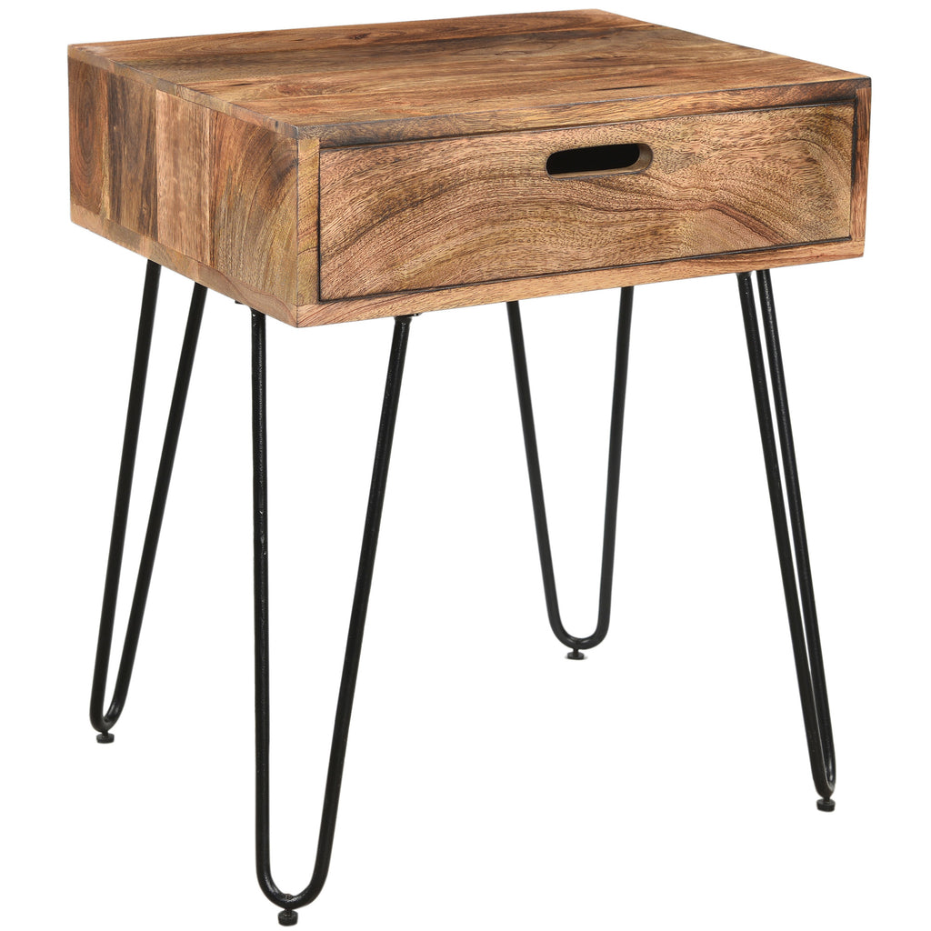 Candace & Basil Furniture |  Accent Table - Natural Burnt