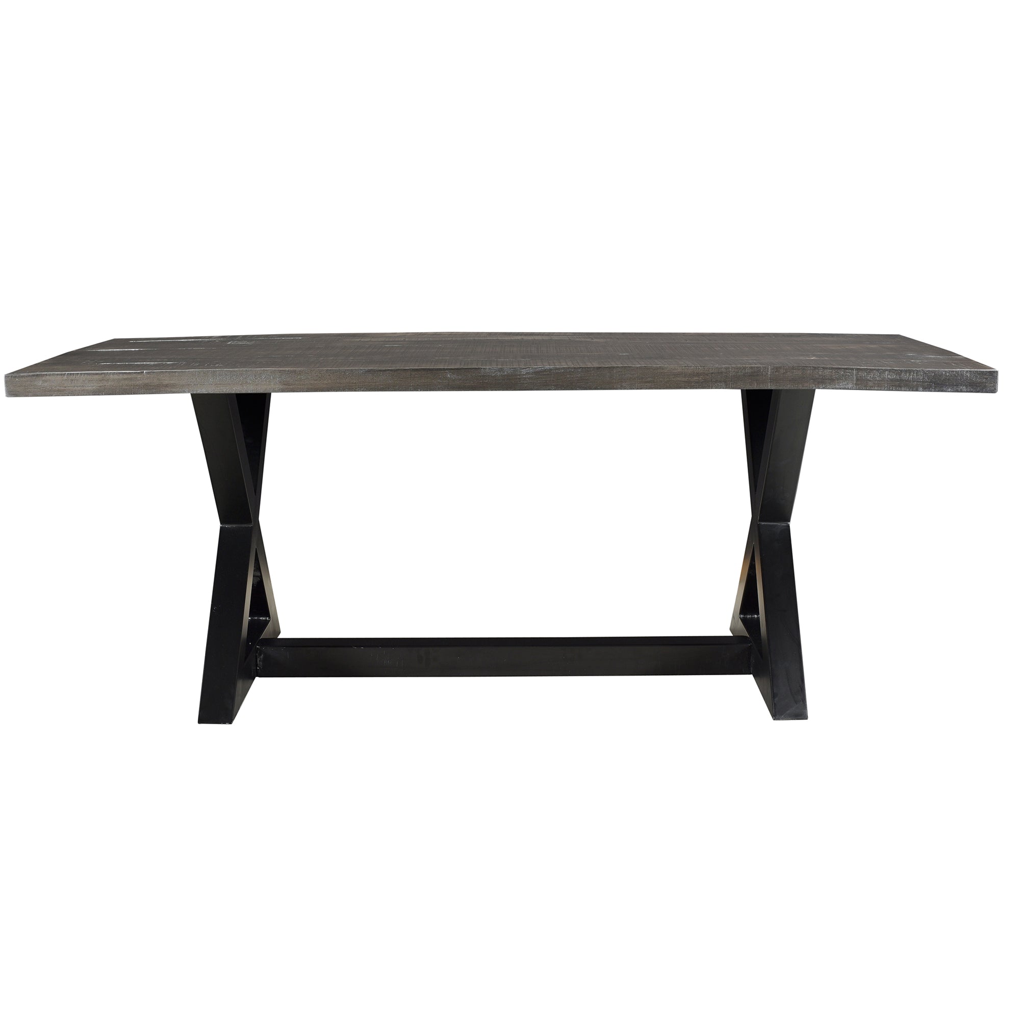 Zax 78" Dining Table - Distressed Grey