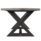 Zax 78" Dining Table - Distressed Grey Default Title