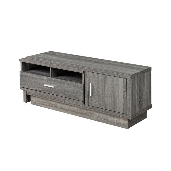 48" - 70" Expandable TV Stand - Dark Grey | Candace and Basil Furniture